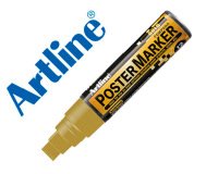 Rotulador artline poster marker epp-12 punta rectangular 12 mm color oro