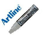 Rotulador artline poster marker epp-12 punta rectangular 12 mm color plata