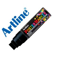 Rotulador artline poster marker epp-20 punta rectangular 20 mm color negro