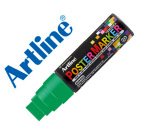 Rotulador artline poster marker epp-20 punta rectangular 20 mm color verde fluor