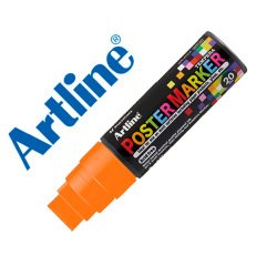 Rotulador artline poster marker epp-20 punta rectangular 20 mm color naranja fluor