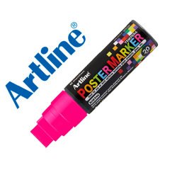 Rotulador artline poster marker epp-20 punta rectangular 20 mm color rosa fluor