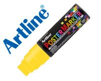 Rotulador artline poster marker epp-20 punta rectangular 20 mm color amarillo fluor