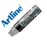 Rotulador artline poster marker epp-20 punta rectangular 20 mm color plata