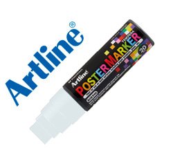 Rotulador artline poster marker epp-20 punta rectangular 20 mm color blanco