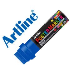 Rotulador artline poster marker epp-30 punta rectangular 30 mm color azul