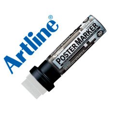 Rotulador artline poster marker epp-30 punta rectangular 30 mm color plata
