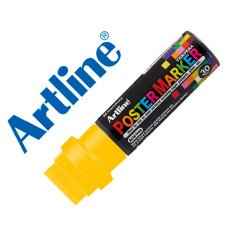 Rotulador artline poster marker epp-30 punta rectangular 30 mm color amarillo