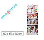 Expositor imaginovo juegos infantiles de suelo carton con 28 juegos y 22 puzles surtidos 60x163x35cm