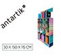 Expositor de suelo antartik carton cuadernos y carpetas 169 unidades colores surtidos 30x150x115 cm