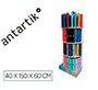 Carpeta antartik expositor de suelo carton con 80 unidades surtidas 40x150x60 cm