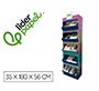 Bloc trabajos manuales liderpapel expositor de suelo carton con 160 unidades surtidas 35x180x56 cm