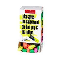 Rotulador faber castell neon txtlnr fluorescente expositor de 60 unidades colores surtidos
