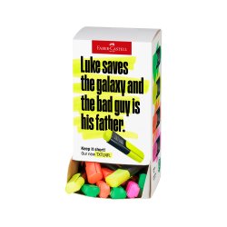 Rotulador faber castell neon txtlnr fluorescente expositor de 60 unidades colores surtidos