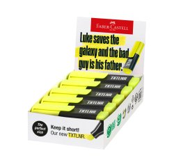 Rotulador faber castell neon txtlnr fluorescente amarillo