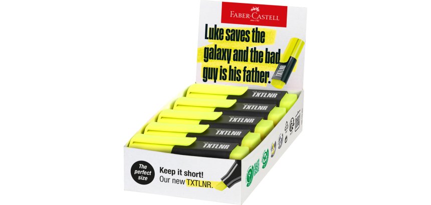 Rotulador faber castell neon txtlnr fluorescente amarillo