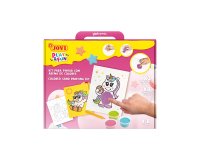 Juego jovi play&fun pinta con arena de colores unicornios