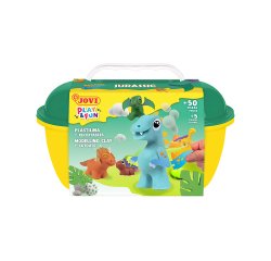 Juego jovi play&fun plastilina cofre jurassic