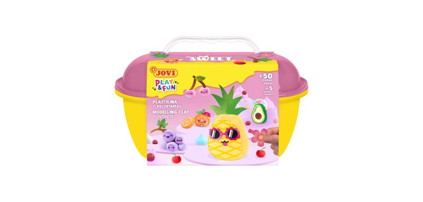 Juego jovi play&fun plastilina cofre sweet