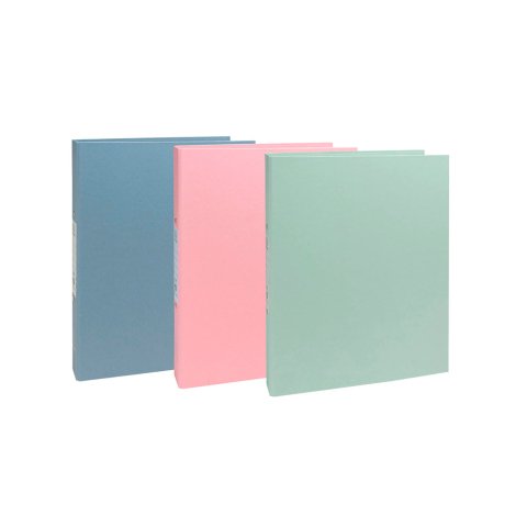 Carpeta de 4 anillas 30 mm redondas exacompta AutentiK din a4+ carton reciclado forrado colores surtidos