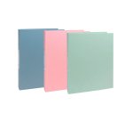 Carpeta de 2 anillas 30 mm redondas A4+ AutentiK de Exacompta carton reciclado forrado colores surtidos