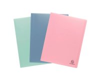 Carpeta protegedocumentos 40 fundas A4 polipropileno reciclado AutentiK de Exacompta colores surtidos