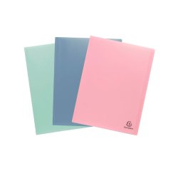 Carpeta protegedocumentos 40 fundas A4 polipropileno reciclado AutentiK de Exacompta colores surtidos