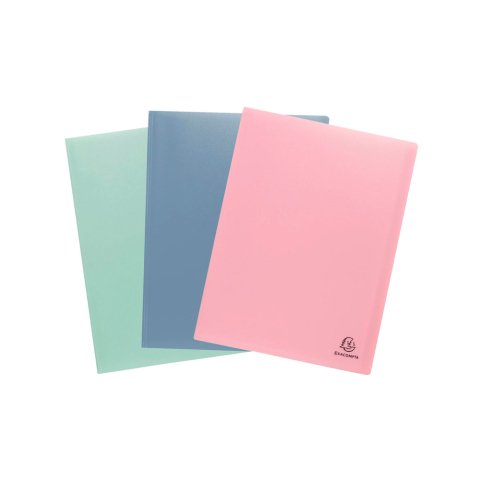 Carpeta protegedocumentos 40 fundas A4 polipropileno reciclado AutentiK de Exacompta colores surtidos