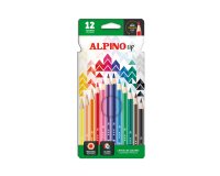 Lapices de colores alpino up mina premium caja de 12 unidades colores surtidos