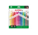 Lapices de colores alpino up mina premium caja de 24 unidades colores surtidos
