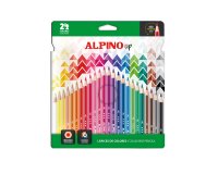Lapices de colores alpino up mina premium caja de 24 unidades colores surtidos