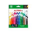 Rotulador alpino up punta 1 mm caja de 12 unidades colores surtidos