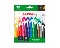 Rotulador alpino up punta 1 mm caja de 12 unidades colores surtidos