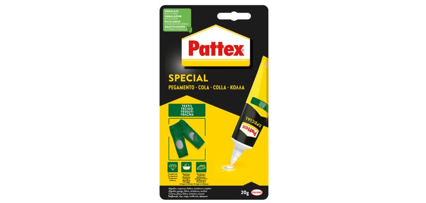 Pegamento pattex especial textil bote de 20 g