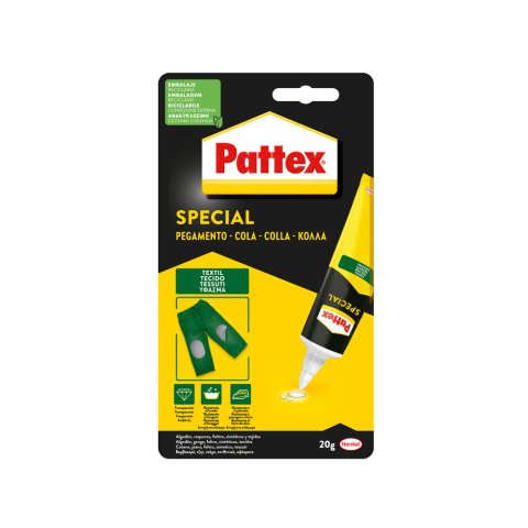 Pegamento pattex especial textil bote de 20 g