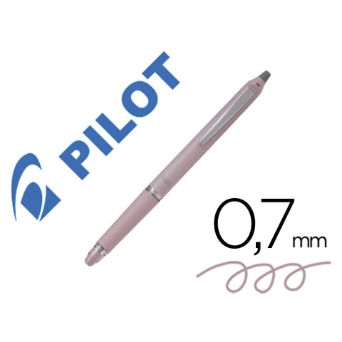 Boligrafo pilot frixion zone borrable 0,7 mm punta media rosa