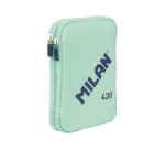 Plumier escolar milan 430 since 1918 doble con accesorios color verde 195x50x130 mm