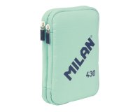 Plumier escolar milan 430 since 1918 doble con accesorios color verde 195x50x130 mm