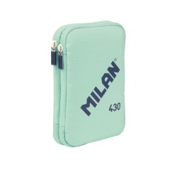 Plumier escolar milan 430 since 1918 doble con accesorios color verde 195x50x130 mm