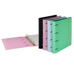 Carpeta con recambio pardo din a4 carton forrado 4 anillas 35 mm pastel minimal expositor de 8 unidades