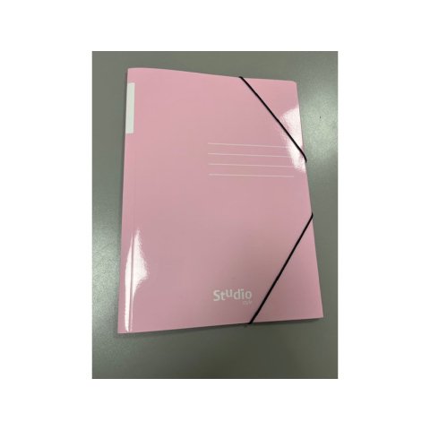 Carpeta con gomas pardo tres solapas din a4 carton pastel expositor de 24 unidades colores surtidos