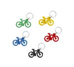 Llavero bicicleta acrilico reciclado pack de 5 unidades colores surtidos