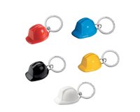 Llavero casco de seguridad acrilico reciclado pack de 5 unidades colores surtidos