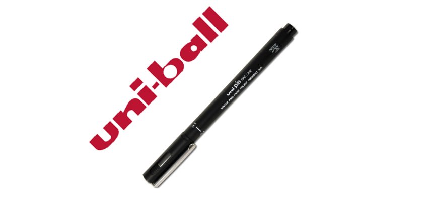 Rotulador uniball pin calibrado micrometrico 0,1 mm color negro