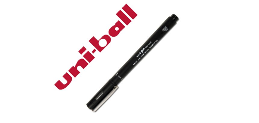 Rotulador uniball pin calibrado micrometrico 0,1 mm color negro