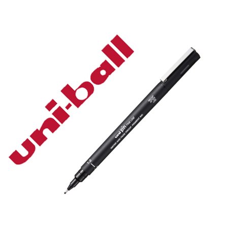 Rotulador uniball pin calibrado micrometrico 1,2 mm color negro