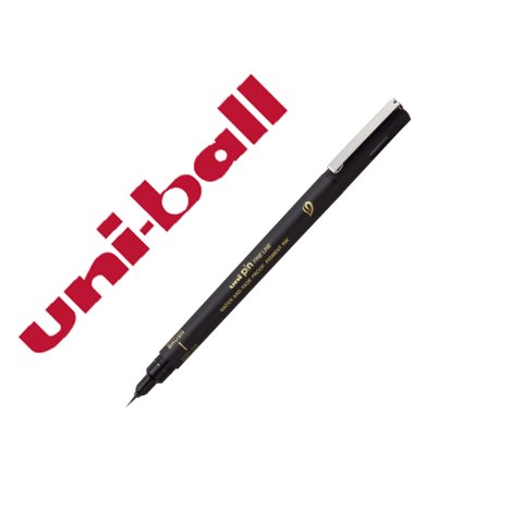 Rotulador uniball pin 500ef punta pincel flexible color negro
