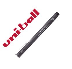 Rotulador uniball pin br-200 punta de pincel fino gris oscuro