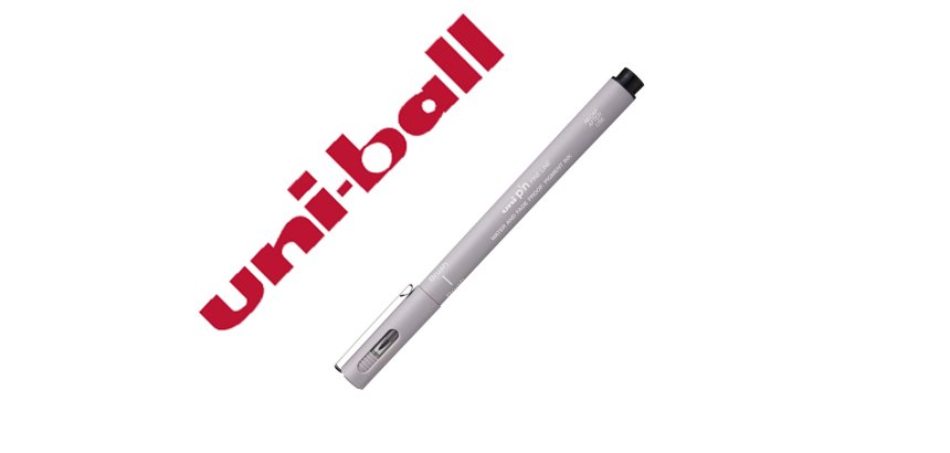 Rotulador uniball pin br-200 punta de pincel fino gris claro