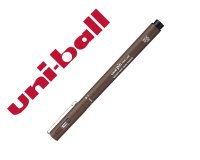 Rotulador uniball pin caligrado micrometrico 0,1 mm color sepia